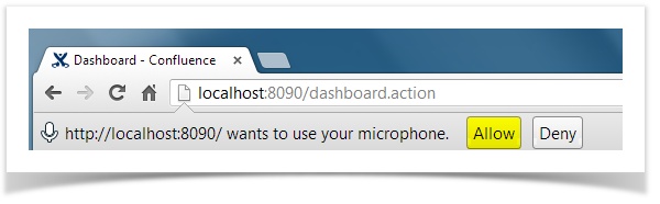 Chrome's permission interface